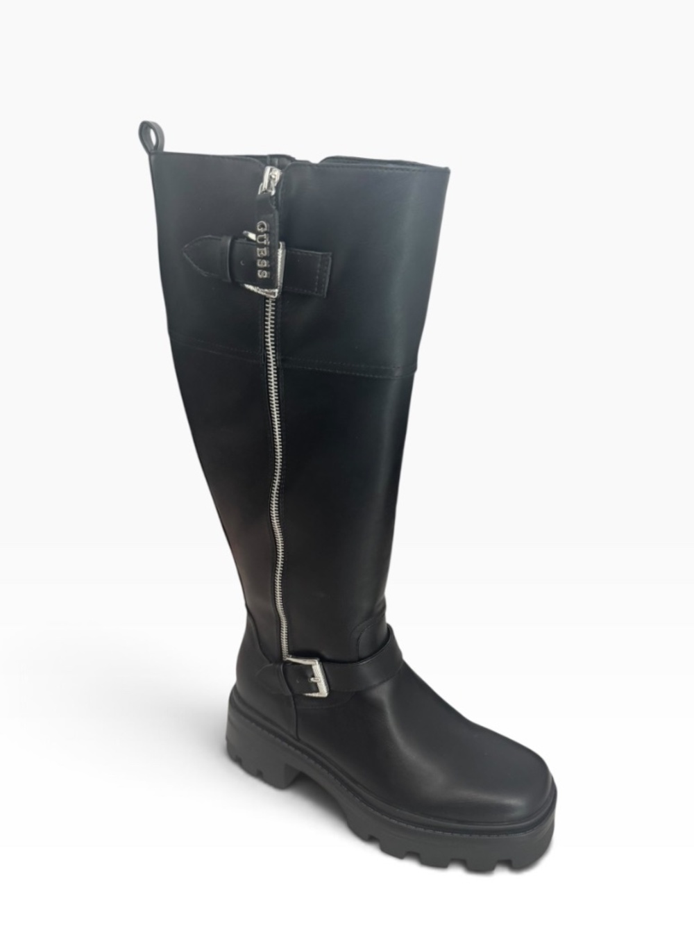 GUESS Women's Lynnie Wide Calf Boot, Black Size 6.5 - NWB